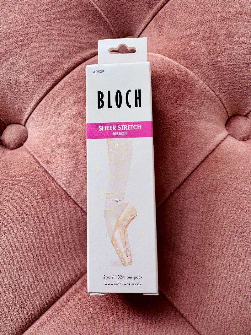 Tamprios puantų juostelės BLOCH "Sheer strech" ribbon