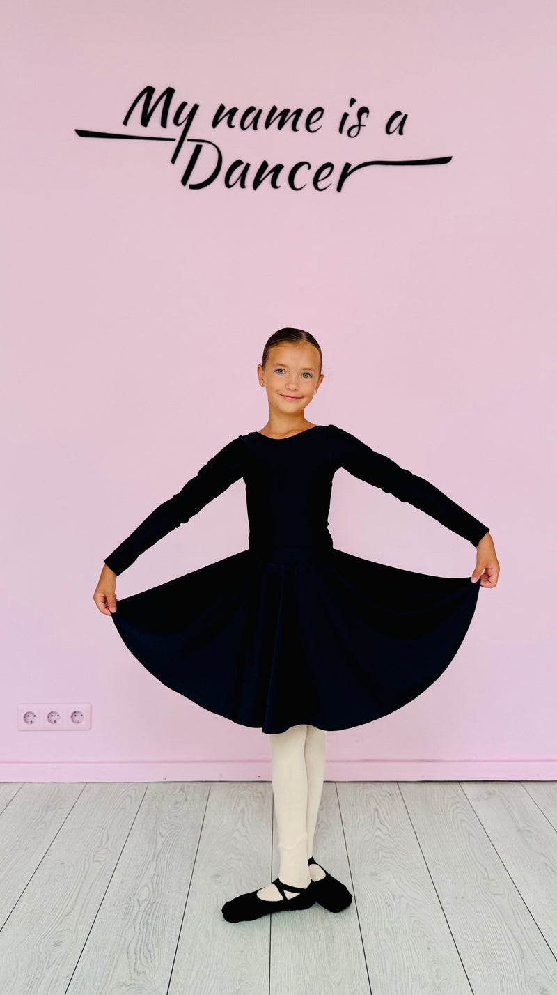 Girls' long-sleeved leotard