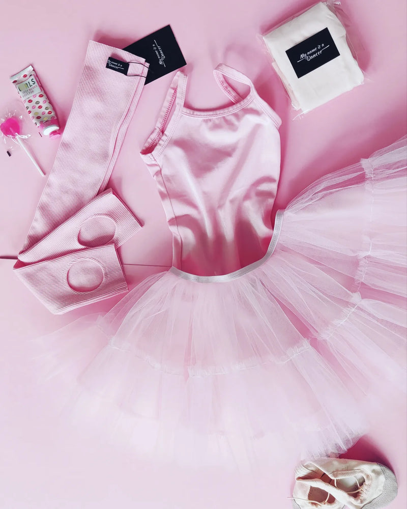 Pūstas tiulio sijonas su pasijoniu